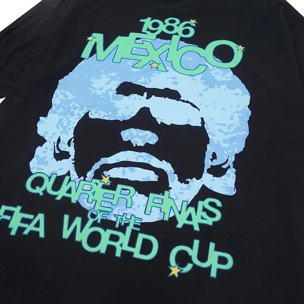 [COSCHIC]Kkonhave Maradona Tangan Tuhan T-Shirt Hitam