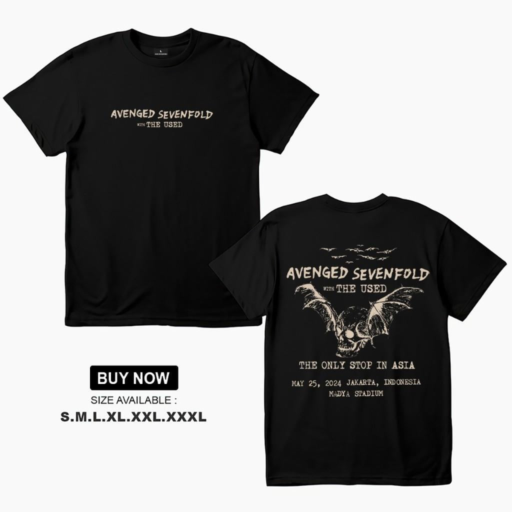 [COSCHIC]A7X Tour Vintage Oversized Graphic Cotton Tee