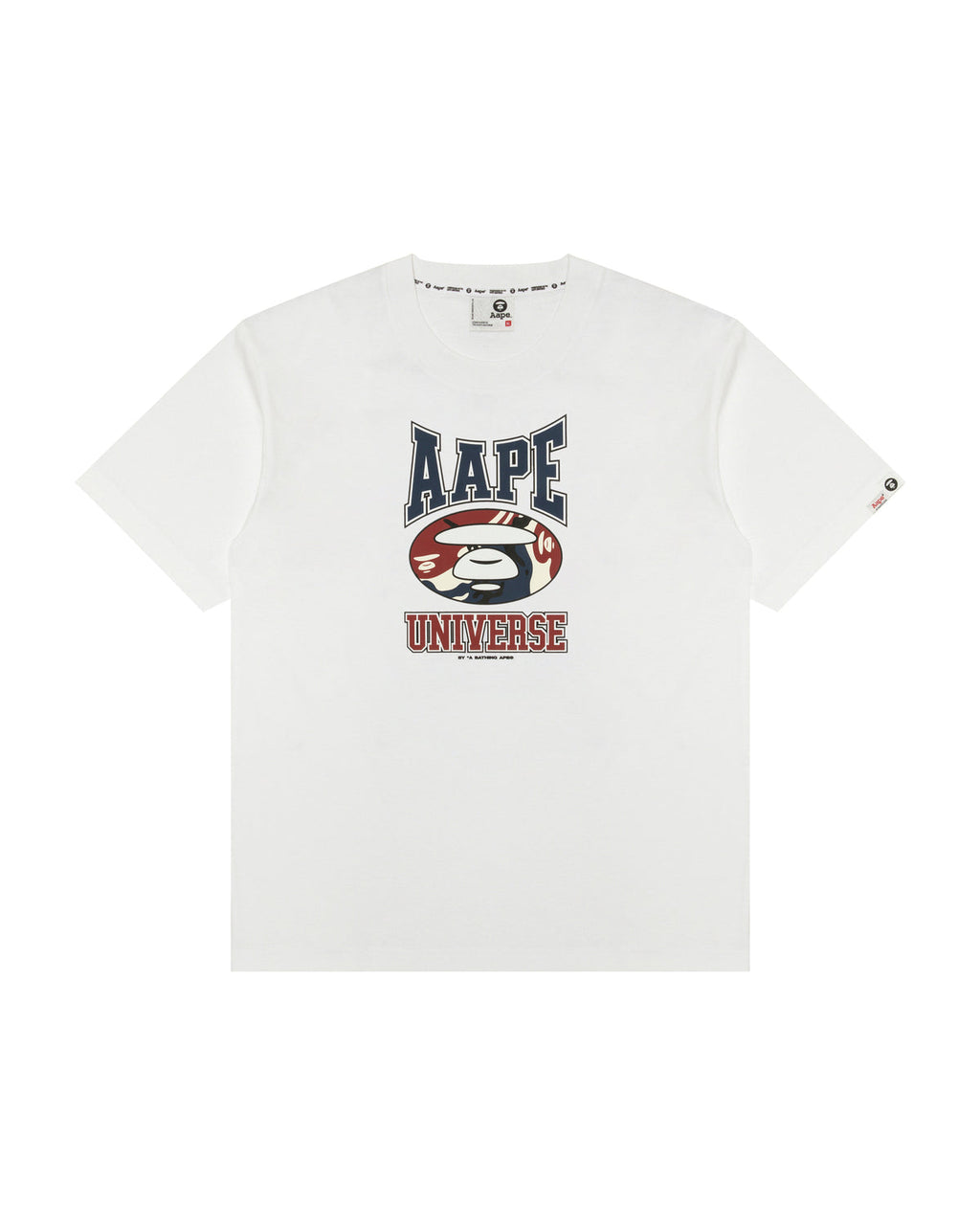 [COSCHIC]Street Logo Print Tee Flannel Shirt Dude Nav