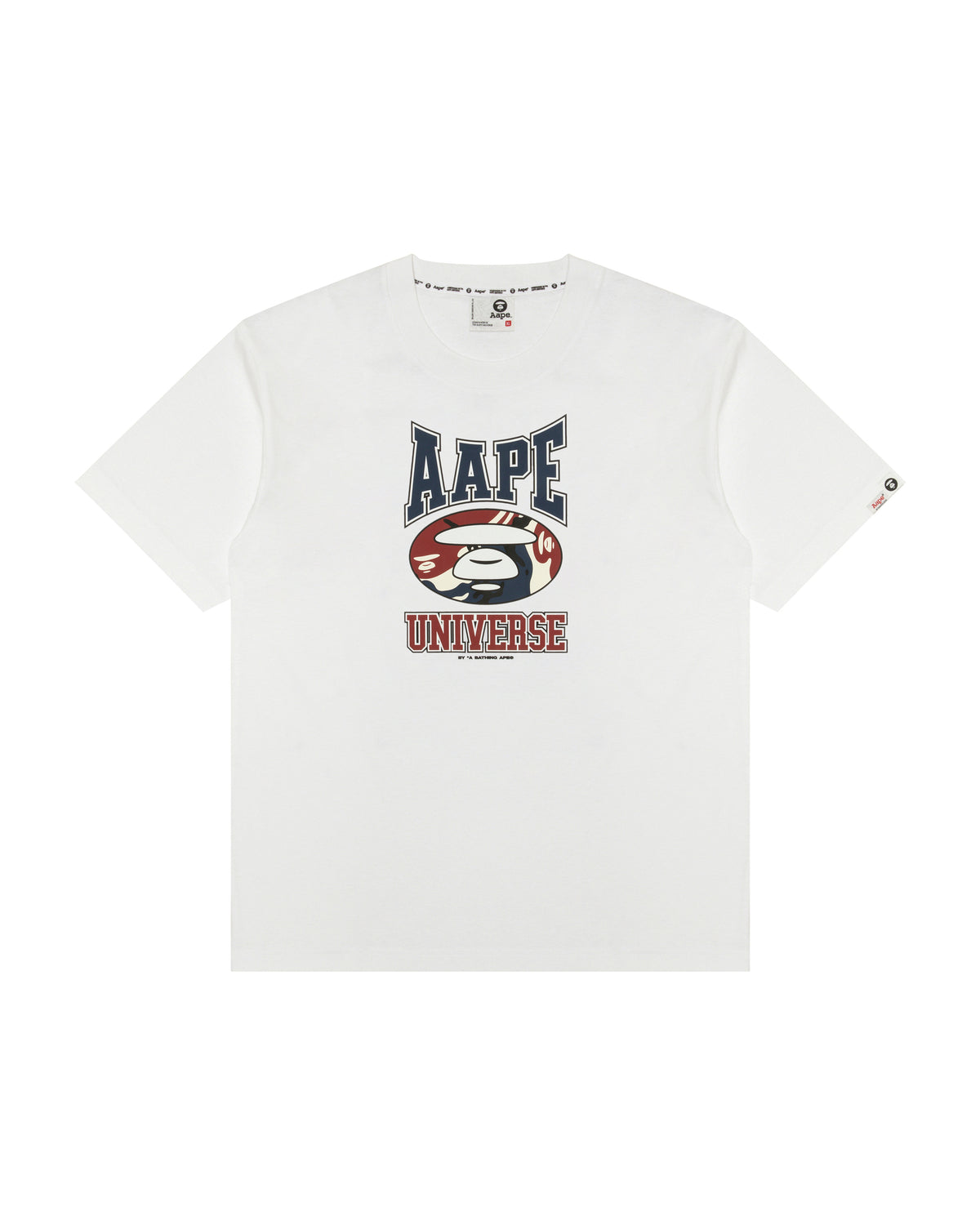 [COSCHIC]Street Logo Print Tee Flannel Shirt Dude Nav