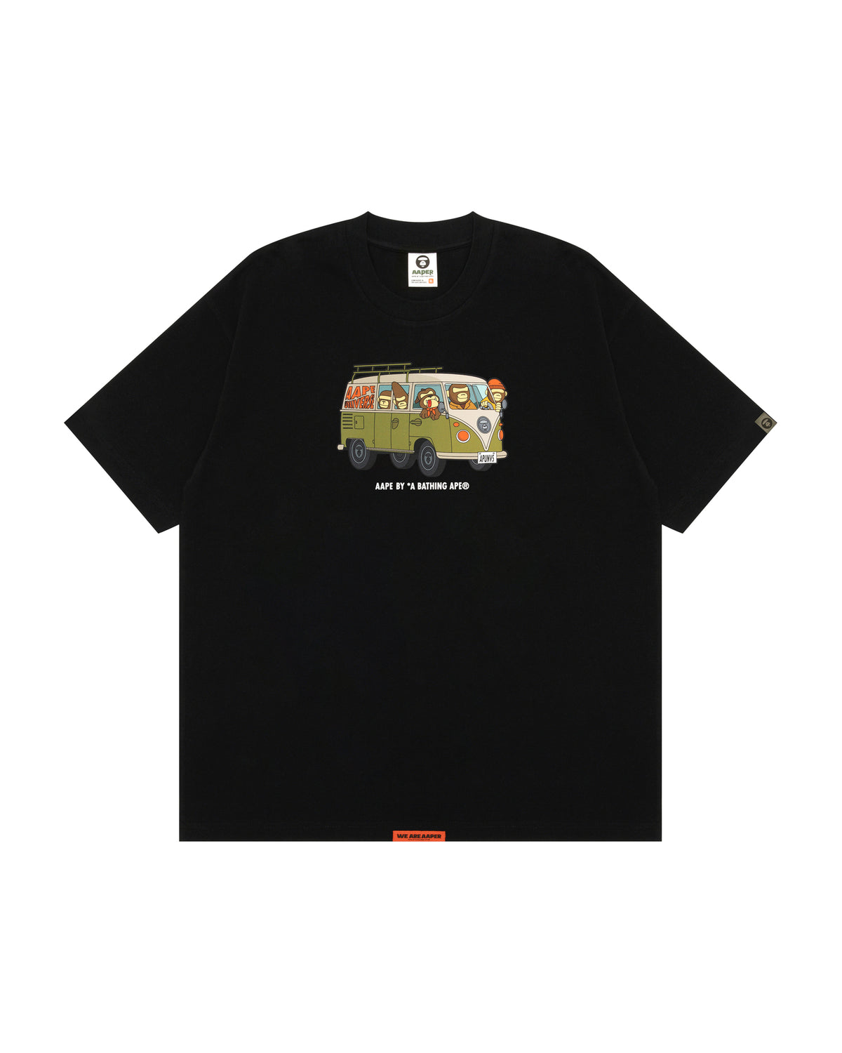[COSCHIC]College Logo Tie Dye Tee baju belang panda eyes chill tee baggy clothes